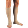 BSN Jobst Unisex Relief Knee-High Firm Compression Stockings, Open Toe, Large Full Calf, Beige