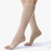 BSN Jobst Unisex Relief Knee-High Moderate Compression Stockings, Open Toe, Medium, Beige