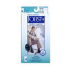 BSN Jobst For Men Knee-High Ribbed Firm Compression Socks, Closed Toe, Large Full Calf, Black