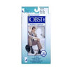 BSN Jobst For Men Knee-High Ribbed Firm Compression Socks, Closed Toe, XL Full Calf, Black