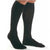 BSN Jobst For Men Knee-High Ribbed Compression Socks Extra Firm, Open Toe, XL Full Calf, Black