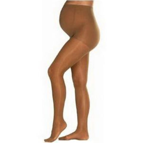 BSN Jobst Maternity UltraSheer Moderate Compression Pantyhose, Closed Toe, Large, Natural