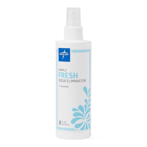 Medline Simply Fresh Odor Eliminator 8 Oz. Pump Spray Bottle, Fresh Scent Fragrance, Deodorizer, Latex Free, CRR107080