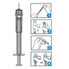 Arkray USA Assure ID 29G 1/2in (12.7mm) 1cc (1mL) U100 Insulin Safety Syringes, 29 Gauge (0.33mm), 250291