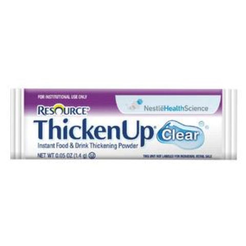 Nestle Resource Thickenup Clear Instant Food Thickener, 1-2/5g Stick Packs, Unflavored, Case of 288, CR-4390015193