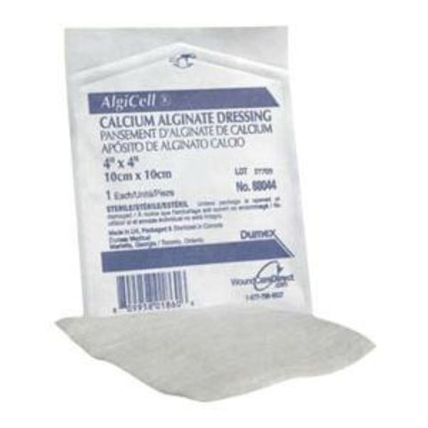 Derma Sciences Algicell Calcium Alginate Dressing, 4" x 4"