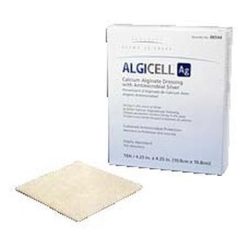 Integra Algicell Ag Calcium Alginate Dressing, with Antimicrobial Silver, 2" x 2"