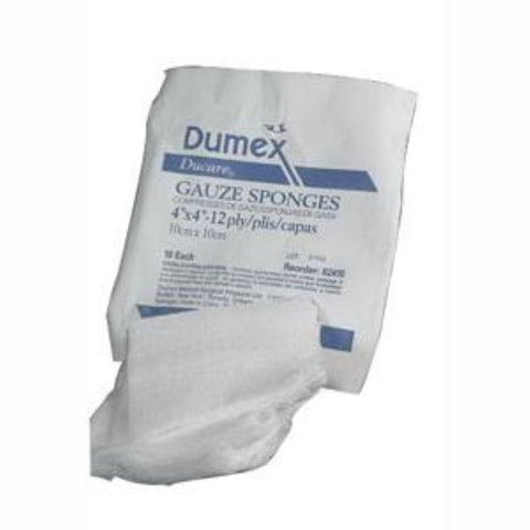 Derma Sciences Ducare Woven Gauze Sponge, 12-Ply, 2" x 2"