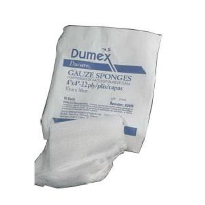 Derma Sciences Ducare 100% Cotton Woven Non-Sterile Gauze Sponge, 3" x 3", 8-Ply