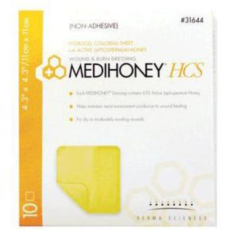 Derma Sciences Medihoney Non Adhesive HCS Sheet, 2.4 x 2.4