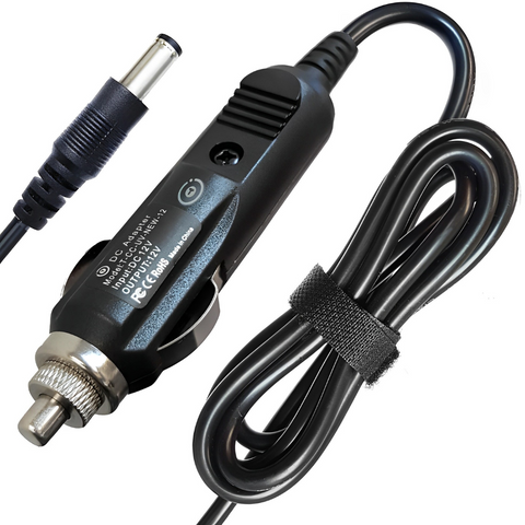DeVilbiss Power Cord 12VDC Black, for use on Negative Ground Vehicles to provide DC Power to DeVilbiss Suction Models 7304A, 7304D, 7304S, 7305P-D, 7305D-D, CPAP Models 9000D and 90001D