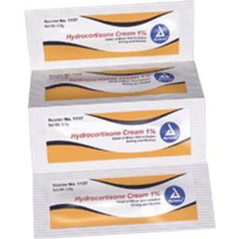 Dynarex Anti-Itch 1% Hydrocortisone Cream, 144 Foil Packs, 1317
