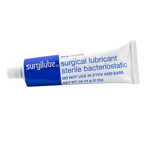 Surgilube Surgical Lubricant 2oz. (56.7g) Screw Cap Metal Tube, Sterile, Bacteriostatic