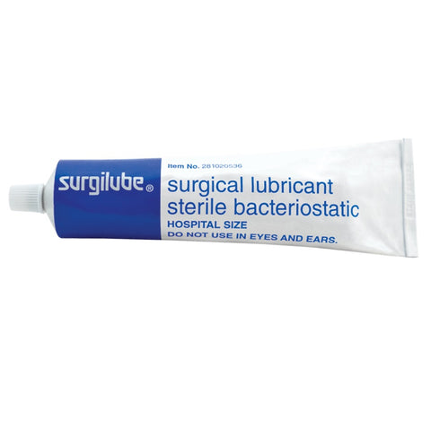 Surgilube Surgical Lubricant 4.25oz. (120.49g) Screw Cap Metal Tube, Sterile, Bacteriostatic
