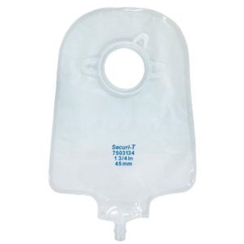 Securi-T USA Two-Piece Urostomy Pouch with Cap 9" L, 2-1/4" Flange