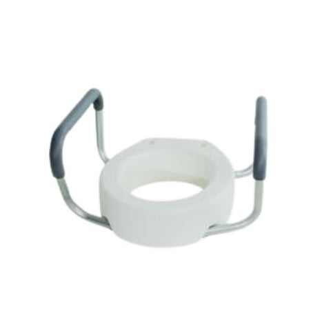 Essential Medical Standard Toilet Seat Riser with Removable Arms, Raises Height by 3.5”