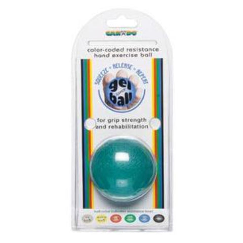Fabrication Enterprises CanDo Gel Ball Hand Exerciser Standard Circular Blue Heavy, 2" x 2" x 2"