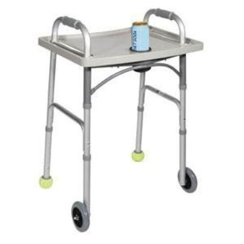 Drive Medical Universal Walker Tray with Cup Holder 23" W x 17" D x 1-1/2" H, Grey