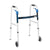 Drive Medical Deluxe Trigger Release Folding Walker with 5" Wheels, Junior, Flame Blue
