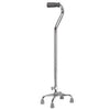 Drive Medical Bariatric Quad Cane with Small Base, Chrome