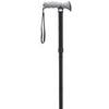 Drive Medical Aluminum Folding Cane with Gel Grip Black, 32" to 36" H Handle, 3/4" W Tubing