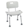 Drive Medical Deluxe Knockdown Aluminum Bath Chair with Removable Back, 19-1/2" H x 19-1/4" W x 11-1/2" D Seat