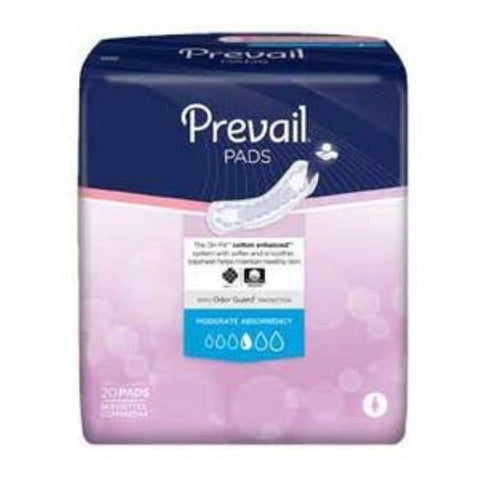 First Quality Prevail Bladder Control Moderate Pad, White, Latex Free, 11 inches, FIRS-BC013