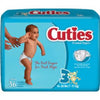 First Quality Cuties Baby Ultra-Absorbent Diaper, Adjustable Grip Tabs, Size 3, 16 to 28 lb, CR3001