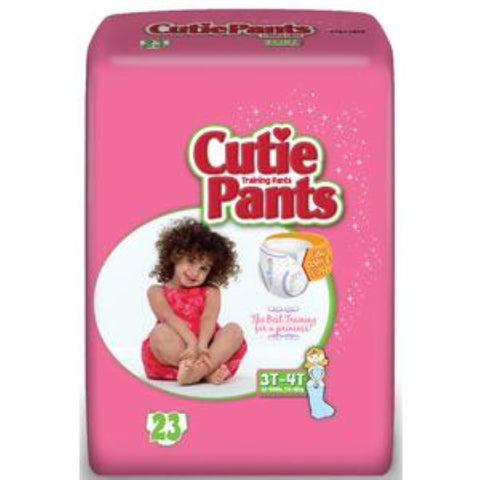Cutie Pants Refastenable Training Pants for Girls Extra-Large 4T to 5T, 38+ lb