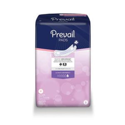 First Quality Prevail Female Bladder Control Pad, Heavy Absorbency, White, Latex-Free, 16" Inches, FIRS-PV9231