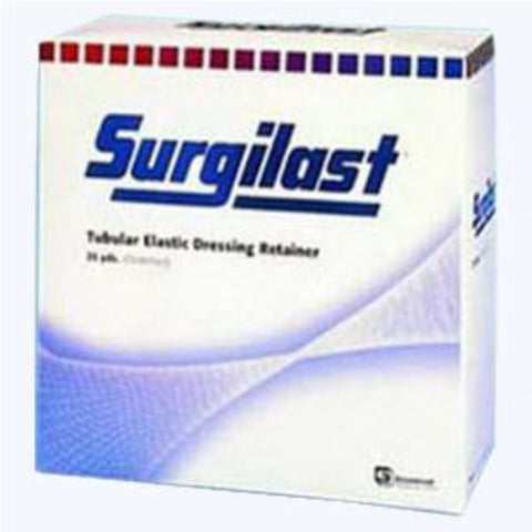 Derma Sciences Surgilast Tubular Elastic Bandage Retainer, Contains Latex, for Medium Hand, Arm, Leg, Foot 10-1/8" Working Stretch Size 3, 10 yds