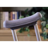 Medline Guardian Economy Crutch Cushion for Standard Crutches, Opening, Durable Gray Rubber, G00018