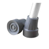 Medline Guardian Rubber Crutch Tip, 7/8" O.D Tube, Gray, Heavy-duty Rubber, Pair ( 2 Tips), G00502