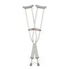 Medline Guardian Red Dot Standard Adult Push-button Axillary Crutches, Double Extruded Center Tube, 5ft 1" to 5ft 9" Adjustable User Height, G91-214-8