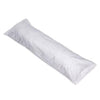 Hermell Products Body Pillow with Cover 52" x 16" White
