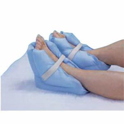Hermell Products Heel Pillows Blue with Adjustable Hook and Loop Closure, One Size Fits All
