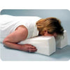 Hermell Products Inc Face Down Pillow, White, Machine Washable 29" x 14" x 6", Slopes Down To 1-1/2"