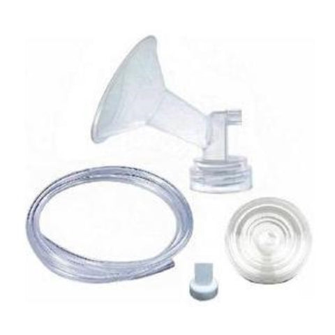 Spectra Replacement Wide Neck Breastshield Set with Valve and Tube, Medium, 24mm Compatible with Spectra S1, S2, 9 Plus, and M1 Breast Pumps