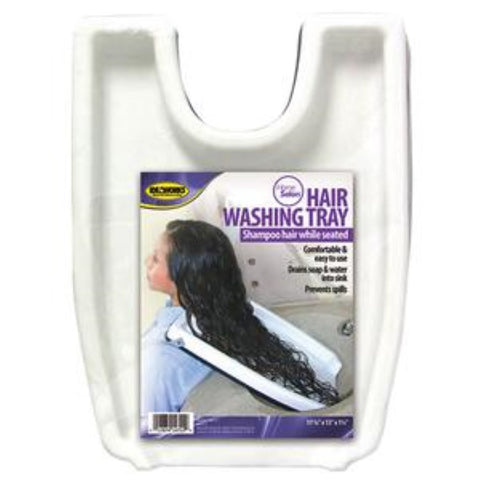 Jobar Hair Washing Tray, Plastic, Easy-to-Use, 17-3/4" x 13" x 1-3/4"