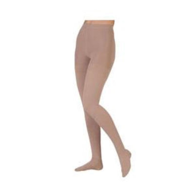 Juzo Dynamic Women's Thigh-High Compression Stockings with Silicone Border Size 4 Short, Beige, 20 to 30 mmHg Compression