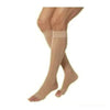 Juzo Varin Knee-High Compression Stockings with Silicone Border Size 3 Short, 40 to 50 mmHg Compression, Beige, Open-toe