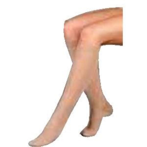 Juzo Unisex Basic Knee-High Compression Stockings, Open Toe, Latex-Free, Beige, Size 4 Regular