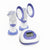 Lansinoh SignaturePro Double Electric Portable Breast Pump with Tote Bag, Up to 250 mmHG Suction Strength, Closed Pumping System