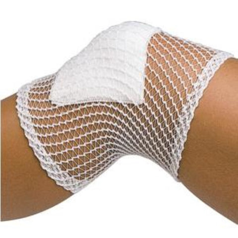 Lohmann & Rauscher TG Fix Tubular Net Bandage 25m Stretched Length Size D, Washable, Contains Latex, for Large Head, Small Trunk, Folded in a Cardboard Dispenser