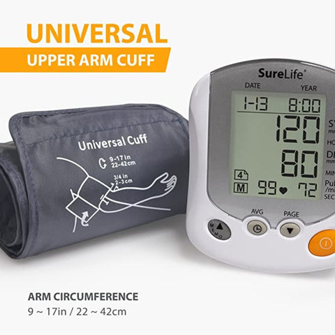 MHC Universal Replacement Arm Cuff for SureLife Blood Pressure Monitors, 9-17” (22-42cm), 860224