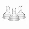 Medela Wide Base Nipple 3-Pack Medium Flow, Dishwasher and Microwave Safe