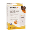 Medela Breast Pump and Save Breast Milk Bags with Easy-Connect Adapter