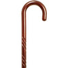 Alex Orthopedic Spiral Tourist Handle Cane Rose Stain