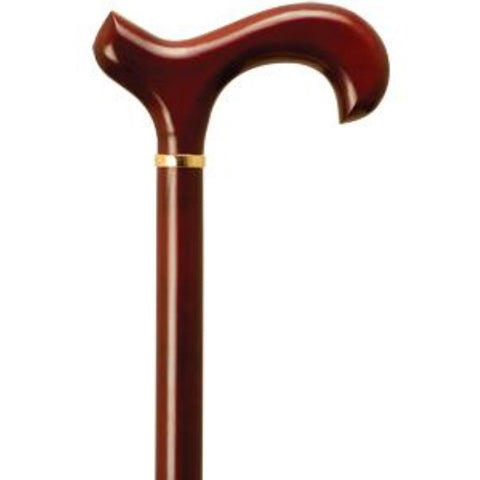 Alex Orthopedic Men's Derby Handle Cane Rosewood Stain