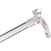 Alex Orthopedic Contour Left Handle Clear Lucite Cane, 7/8" Diameter, 250 lb. Weight Capacity